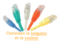 Câble réseau RJ45 droit cat5 UTP